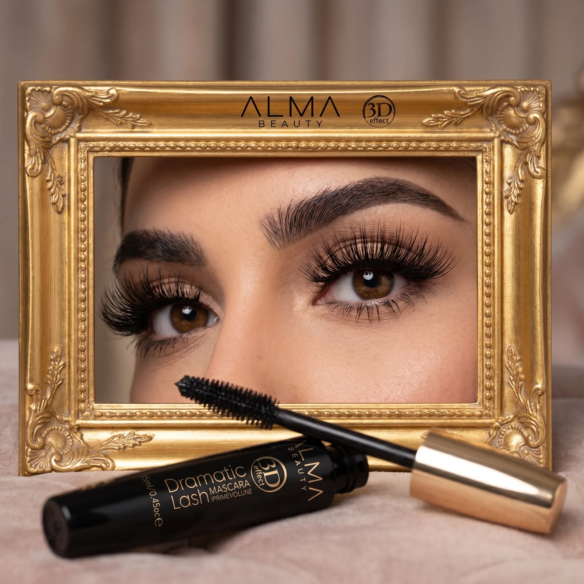 Rimel 3D pentru Alungire si Curbare, Dramatic Mascara Extra Volume, 13ml, Alma Beauty [8]