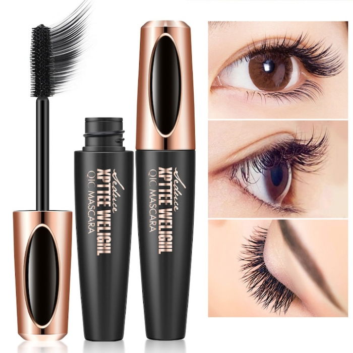 Rimel 4D pentru Alungire si Curbare, Black Mascara, 10 g, QIC [5]