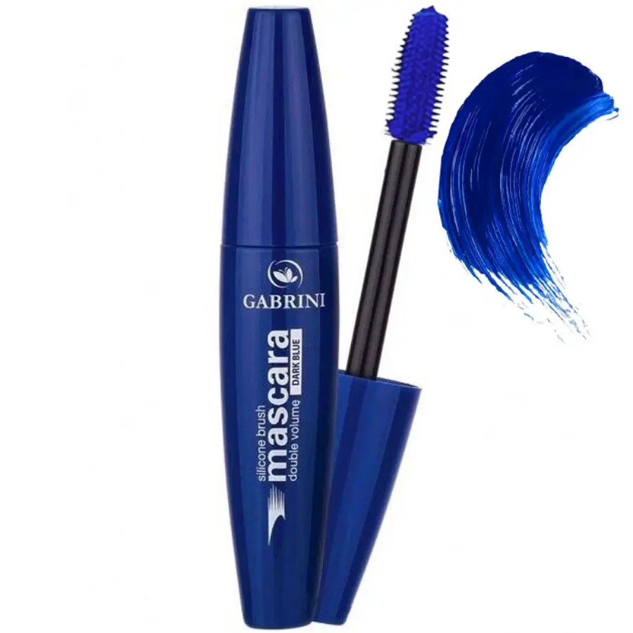 Rimel Gabrini Mascara Double Volume Silicone Brush, Albastru inchis [3]