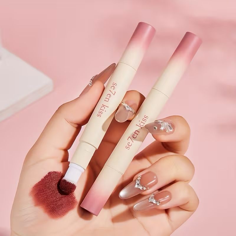 Ruj mat si rezistent, textura confortabila, Lip Powder Cream, Se7en Kiss [8]