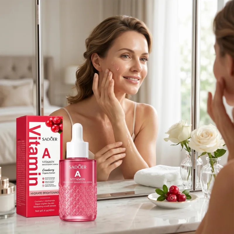 Ser Facial SADOER Vitamin A Cranberry Brightening Serum cu Retinol și Niacinamidă 40ml [4]