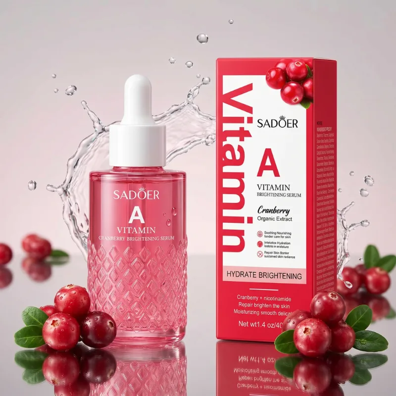 Ser Facial SADOER Vitamin A Cranberry Brightening Serum cu Retinol și Niacinamidă 40ml [2]