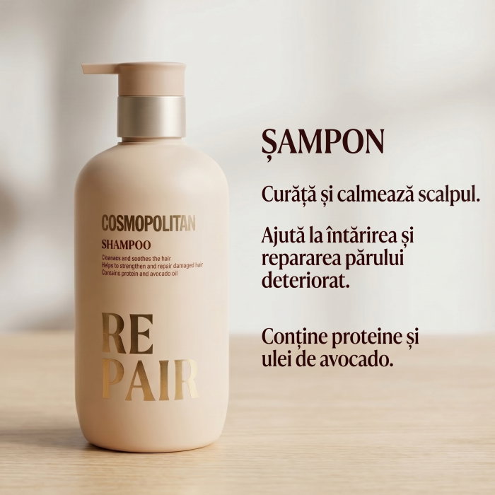 Sampon pentru Regenerare, cu Avocado si Proteine, Cosmopolitan, 400 ml [3]