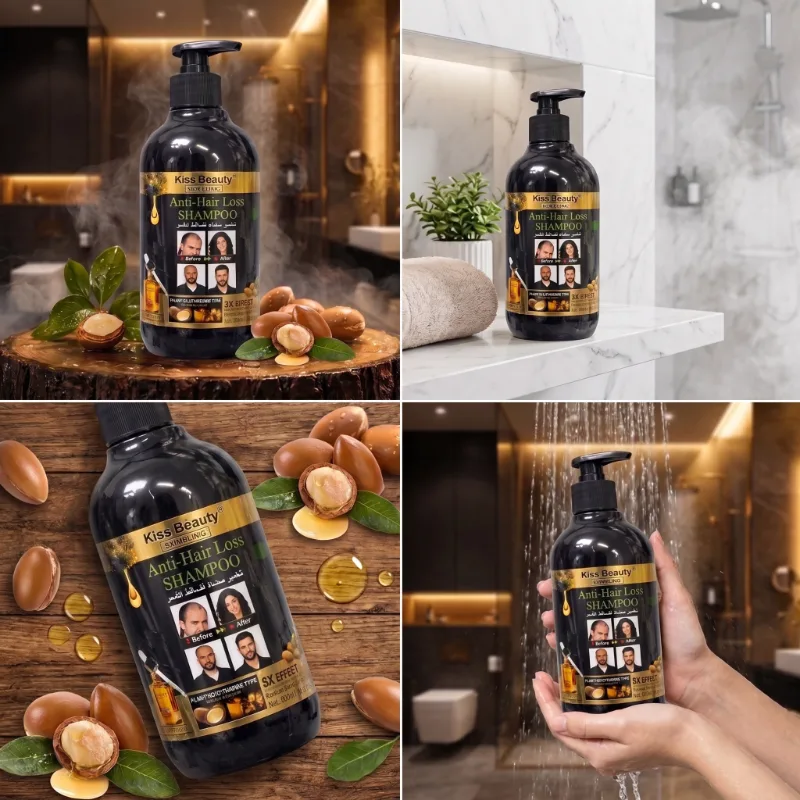 Șampon Anti-Hair Loss cu Ginseng Kiss Beauty 300ml – triplu efect împotriva căderii și pentru regenerarea părului [4]