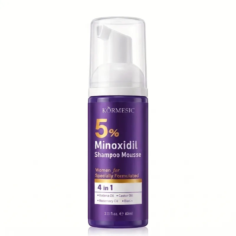 Sampon Spuma 4in1 cu 5% Minoxidil si Biotina, pentru Cresterea Parului si Hidratare Intensa, Kormesic ,60ml [2]