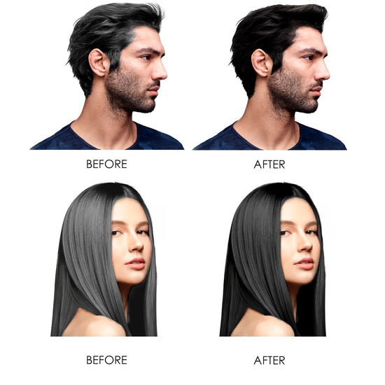 Sampon Nuantator cu Ulei de Argan, Negru Natural, 420ml, Kiss Beauty [2]