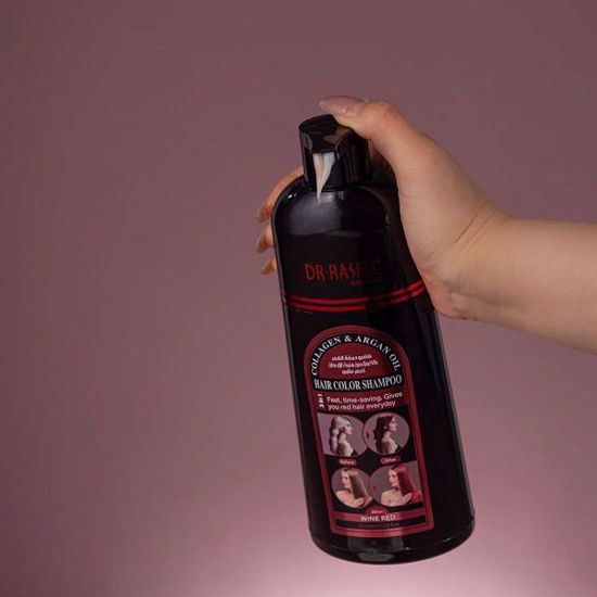 Sampon Nuantator Roșcat Inchis, cu Ulei de Argan si Colagen, Fara Amoniac, Dr. Rashel [3]