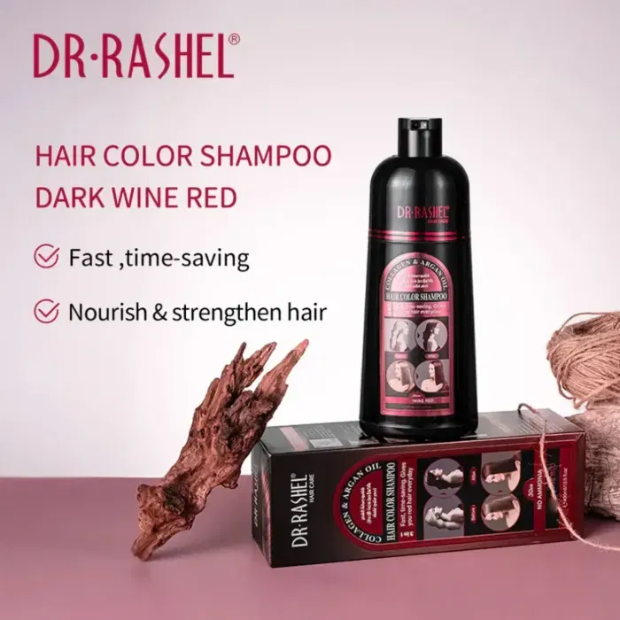 Sampon Nuantator Roșcat Inchis, cu Ulei de Argan si Colagen, Fara Amoniac, Dr. Rashel [5]