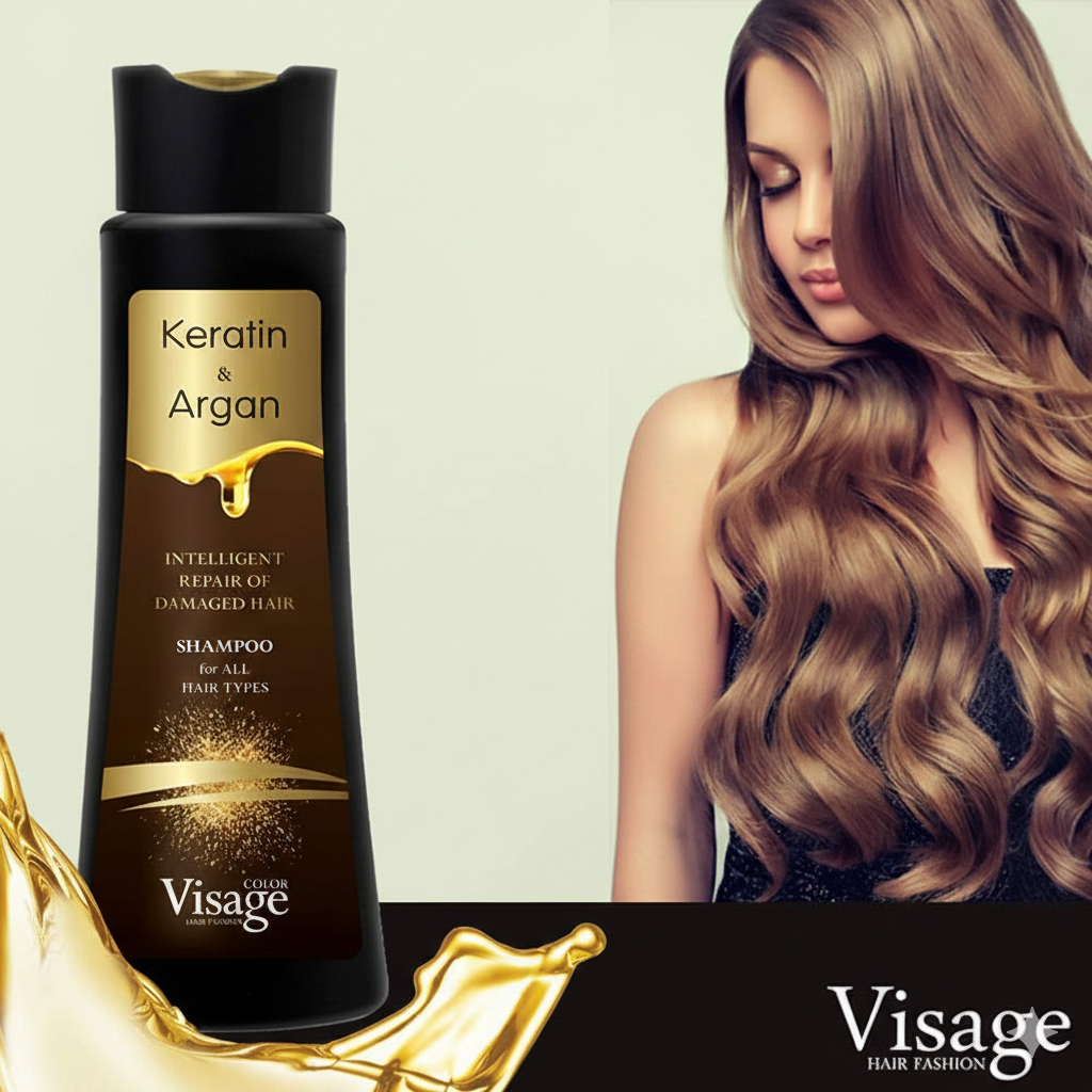 Sampon pentru Par Deteriorat, Olive & Macadamia, Reparare intensa, Visage, 400ml [4]