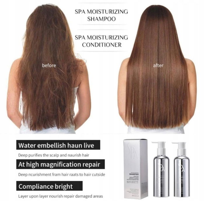 Sampon Profesional cu Aminoacizi, Keratina si Colagen pentru Scalp si Par Deteriorat, Kogeeyy, 500 ml [2]