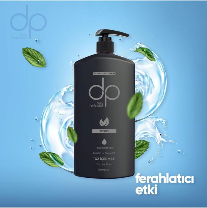 Sampon Profesional pentru toate tipurile de par, cu Keratina si Biotin B7, DP Menthol, 500 ml [2]