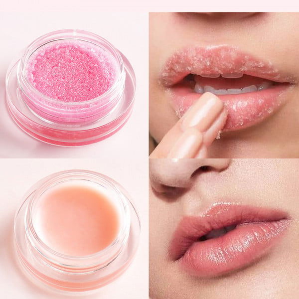 Scrub si Masca pentru buze, 2in1 Scrub and  Lip Repair, Raspberry, Handaiyan, 10g [2]