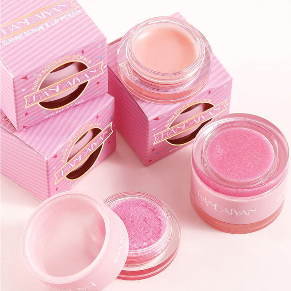 Scrub si Masca pentru buze, 2in1 Scrub and  Lip Repair, Raspberry, Handaiyan, 10g [5]