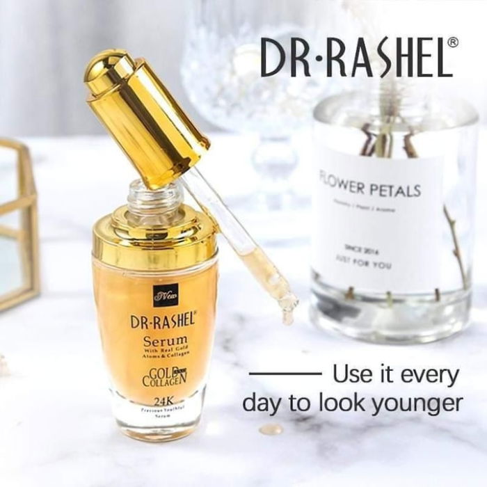 Ser Antirid cu Aur 24K si Colagen, Real Gold Atoms, Dr. Rashel, 40ml [4]