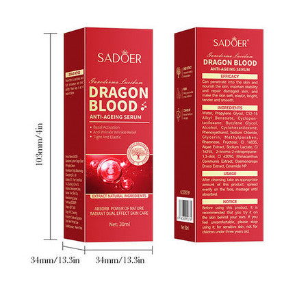 Ser Antirid cu Dragon Blood, Iluminare si Hidratare, Sadoer, 30ml [8]