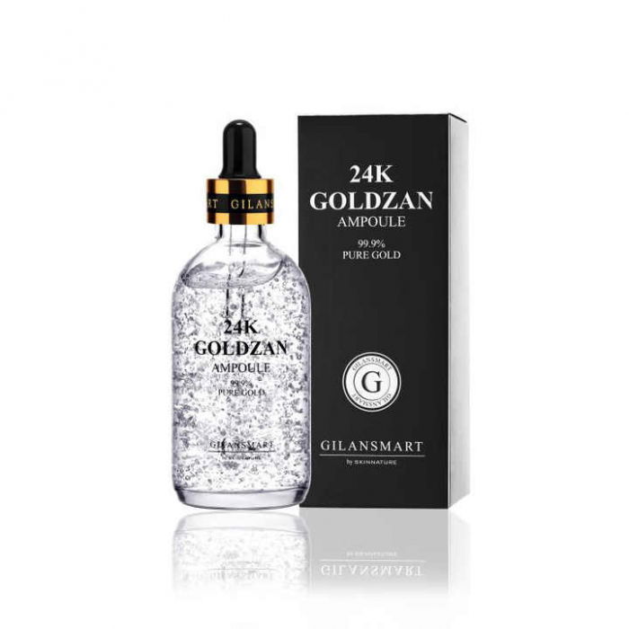Ser Antirid cu Foite Platina 24K si Acid Hialuronic, 99.9% Pure Platinum, Goldzan By SkinNature, 100 ml [1]