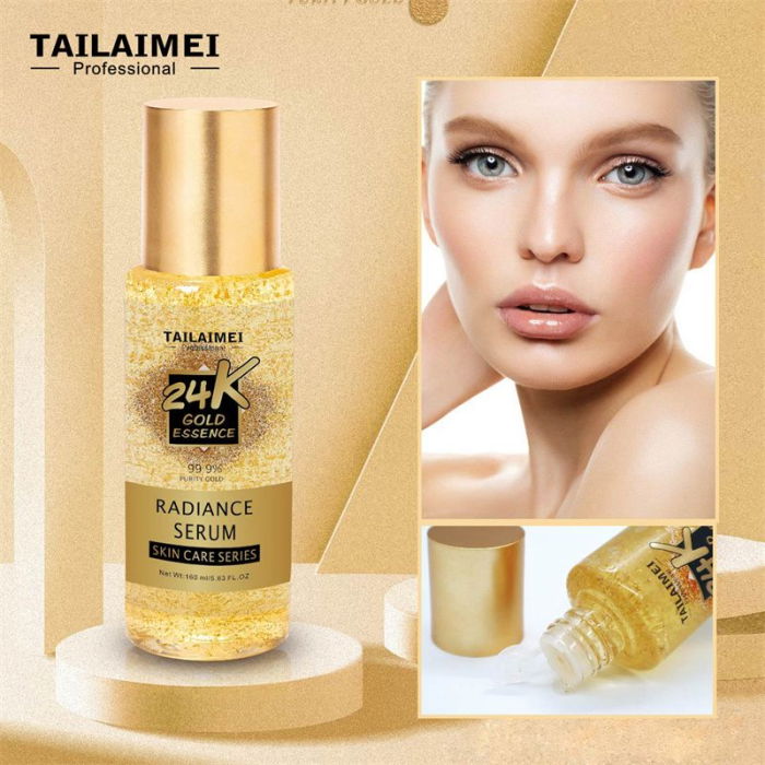 Ser Antirid cu Particule Aur 24K, 99.9% Purity Gold, 24K Gold Essence, TLM, 160ml [2]