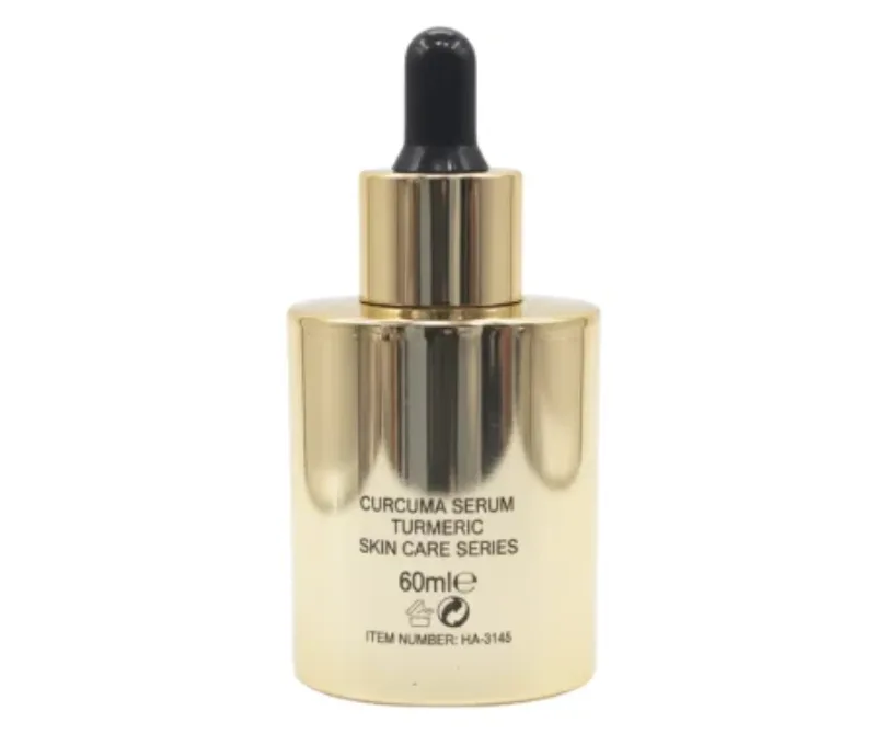 Ser Turmeric Curcuma Serum 60ml cu Vitamina C, Acid Hialuronic, Pro-Retinol si Colagen – Whitening, Antirid, Pete Pigmentare, flacon auriu cu pipeta [3]