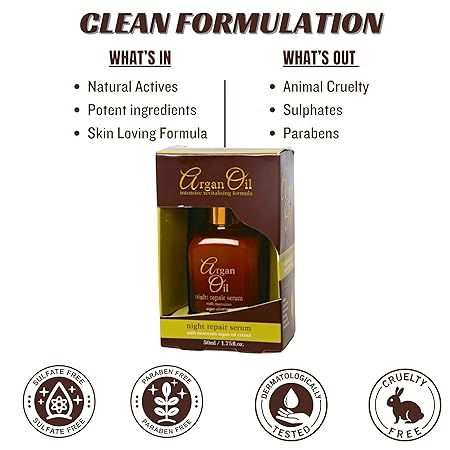 Ser antirid cu Ulei de Argan, Night Repair Serum, XPEL, 30ML [3]