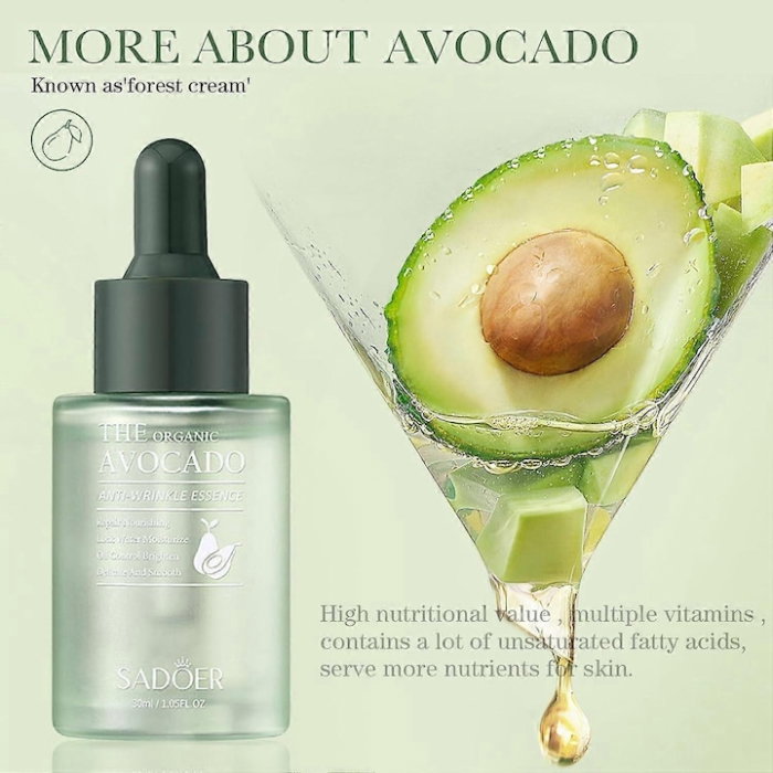 Ser Antirid și Hidratant cu Extract de Avocado, Sadoer, 50ml [2]