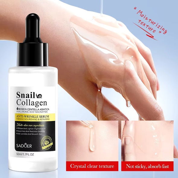 Ser Antirid si Hidratant cu Extract de Melc si Collagen, Sadoer, 50ml [4]
