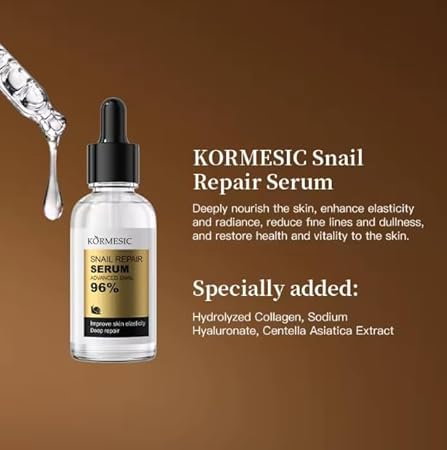 Ser Antirid si Hidratant cu Extract de Melc, Snail Repair Serum 96%, Kormesic, 30ml [3]
