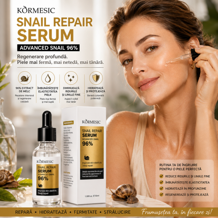 Ser Antirid si Hidratant cu Extract de Melc, Snail Repair Serum 96%, Kormesic, 30ml [2]