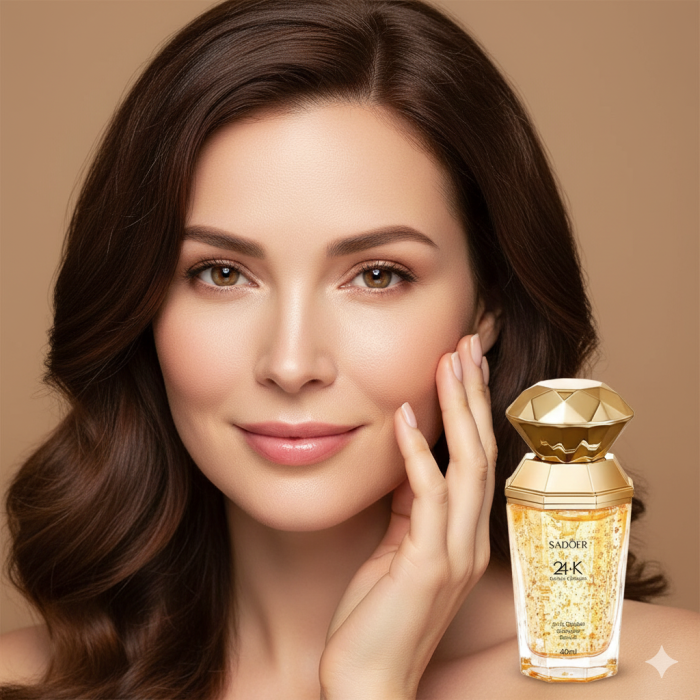 Ser Antirid cu Particule Aur 24K, Colagen si Acid Hialuronic, Sadoer, 40ml [2]