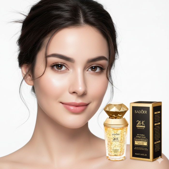 Ser Antirid cu Particule Aur 24K, Colagen si Acid Hialuronic, Sadoer, 40ml [3]