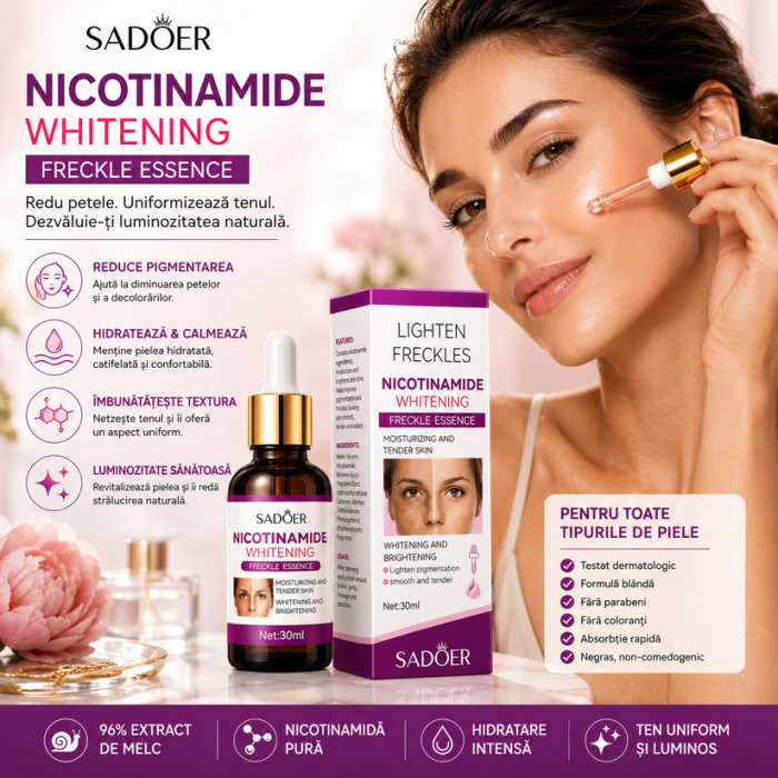 Ser Facial cu Nicotinamide pentru Pete Pigmentare si Post-Acneice, Sadoer, 30m [2]