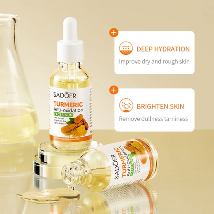 Ser Facial cu Turmeric pentru Pete Pigmentare si Post-Acneice, Sadoer, 30ml [4]
