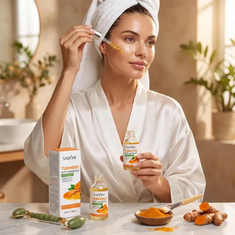 Ser Facial cu Turmeric pentru Pete Pigmentare si Post-Acneice Sadoer 30ml [4]