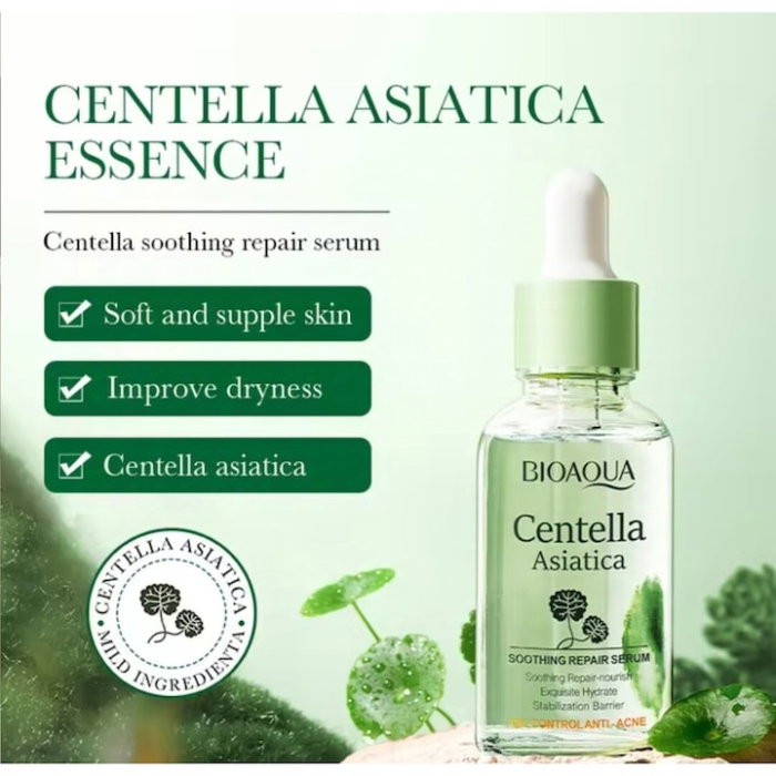 Ser pentru față cu Centella Asiatica, Anti-Acnee, Reparare și Hidratare, BIOAQUA, 50g [2]