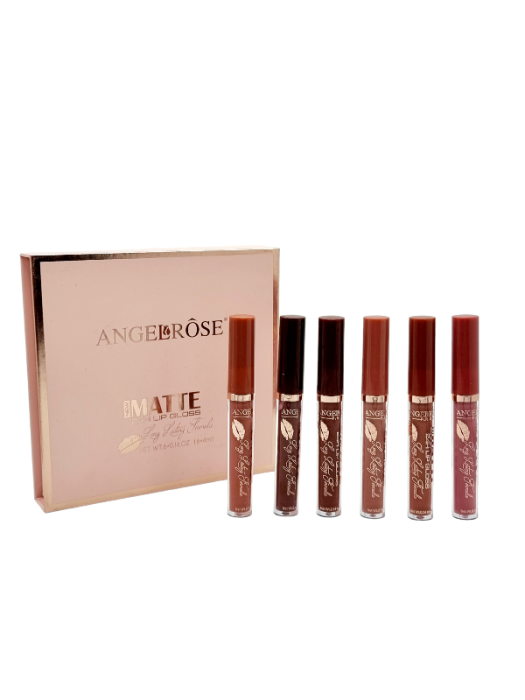 Set 6 Rujuri Mate Rezistente, Matte Liquid Lipstick, ANGEL ROSE [3]