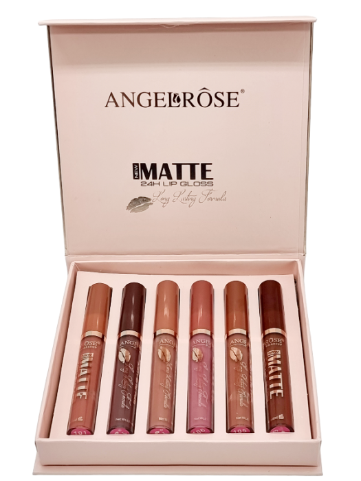 Set 6 Rujuri Mate Rezistente, Matte Liquid Lipstick, ANGEL ROSE [4]