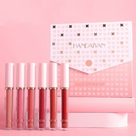 Set 6 Rujuri Mate Rezistente, Matte Liquid Lipstick, HANDAIYAN [3]