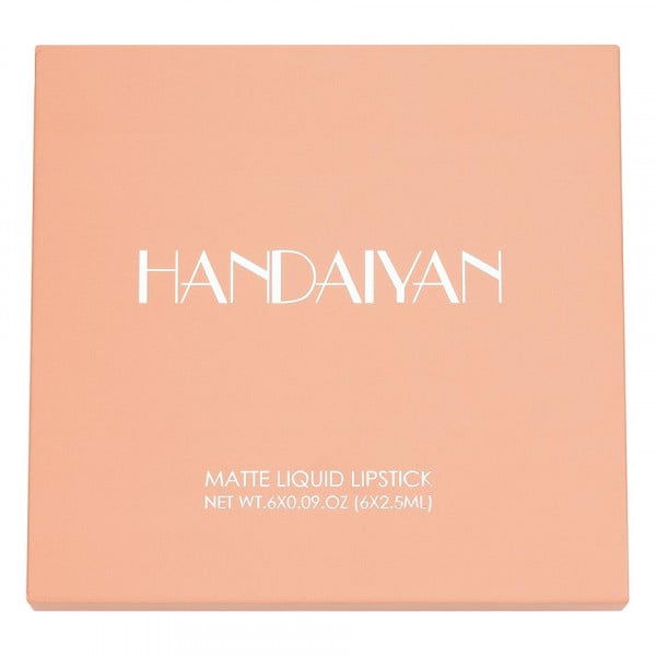 Set 6 Rujuri Mate Rezistente, Matte Liquid Lipstick, Handaiyan [4]