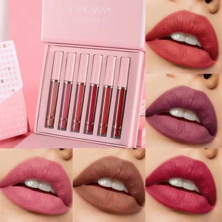 Set 6 Rujuri Mate Rezistente, Matte Liquid Lipstick, HANDAIYAN [4]