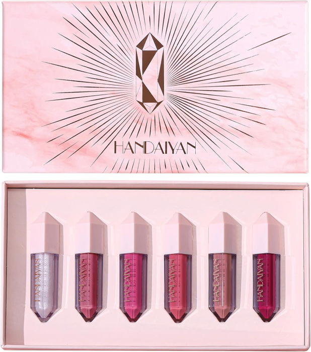 Set 6 Rujuri Rezistente, Matte si Lip Gloss, Handaiyan [8]
