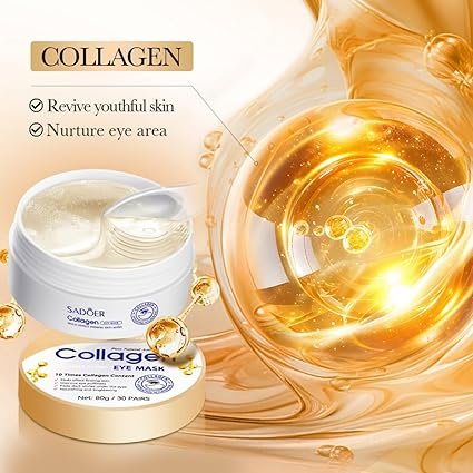 Set 60 Plasturi Antirid pentru Ochi cu 10 x Collagen, Anti-Cearcăne si Iluminare, SADOER [4]