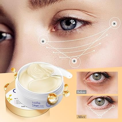 Set 60 Plasturi Antirid pentru Ochi cu 10 x Collagen, Anti-Cearcăne si Iluminare, SADOER [5]