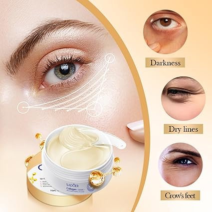 Set 60 Plasturi Antirid pentru Ochi cu 10 x Collagen, Anti-Cearcăne si Iluminare, SADOER [6]