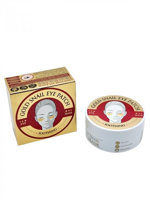 Set 60 Masti pentru Ochi, Gold Snail, cu Extract de Melc, Colagen, Hidrogel si Spirulina [6]