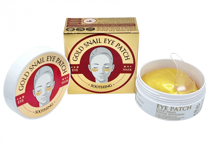 Set 60 Masti pentru Ochi, Gold Snail, cu Extract de Melc, Colagen, Hidrogel si Spirulina [7]