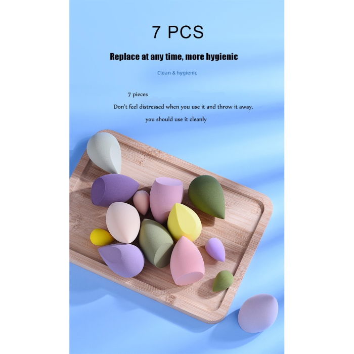 Set 7 bureti machiaj,  pentru fond de ten si concealer [3]