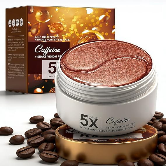 Set 80 Plasturi pentru Ochi cu Cafeina si Venin de Sarpe, Anti-Cearcăne, Antirid si Iluminare, Sadoer [4]