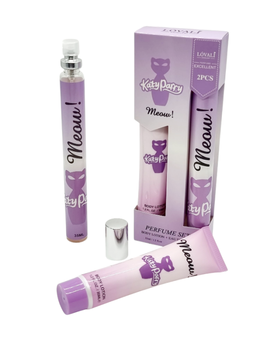 Set Cadou pentru femei cu Mini Parfum si Crema de maini, MEOW, 2*35ml [2]