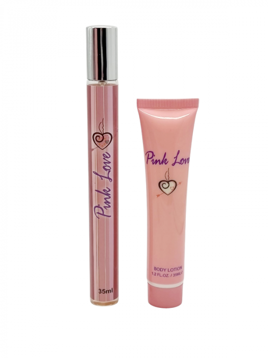 Set Cadou pentru femei cu Mini Parfum si Crema de maini, Pink Love, 2*35ml [4]