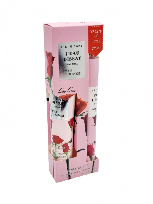 Set Cadou pentru femei cu Mini Parfum si Crema de maini, Rose, 2*35ml [2]