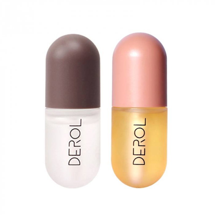 Set Luciu pentru marirea buzelor si hidratare intensa, Lip Plumper, Day And Night Double Effect, Volum Buze, 2 bucati x 5.5ml [2]